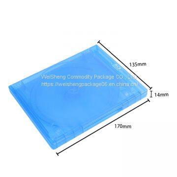 Manufacturer Weisheng Factory OEM Blu-Ray Slim Case 14mm 4 Discs CD DVD Blue Ray Case photo-2