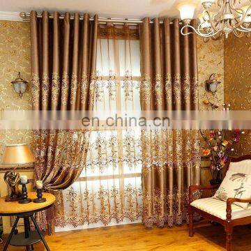 Europe type embroider window hollow carved aureate embroidered curtains