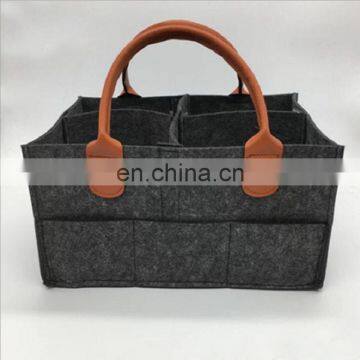 Felt Diaper Storage Bin for Nursery Changing Table photo-5