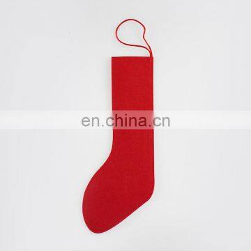 Promotional polyester felt Christmas stocking for tree hanging decoration