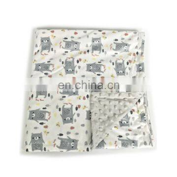 Super Soft Anti-Pilling Polyester Bubble Embossed Minky Blanket Baby
