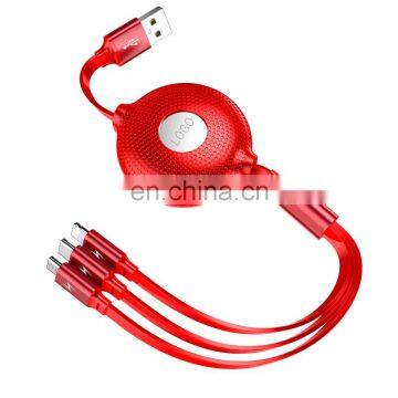 telescopic charging cable top products 3 in 1 charging cable