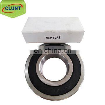 S6318 2RS Stainless Steel Bearing Deep Groove Ball Bearing 6318