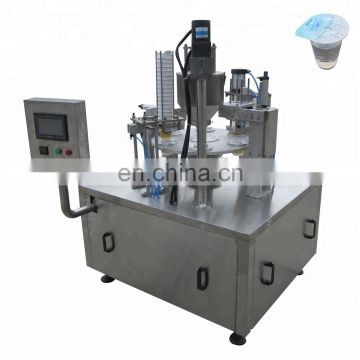 Joygoal - factory sale rotary plastic single head plastic cup sealing machine commercial plastic cup sealing machine