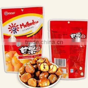 Chestnut style roasted peeled chestnut snacks