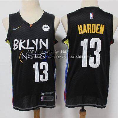 Brooklyn Nets #13 Harden Black Jersey