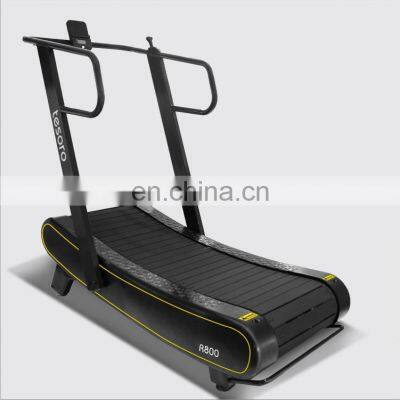Home running machine,self-powered non motorized treadmill running machine,curved treadmill sports machine running