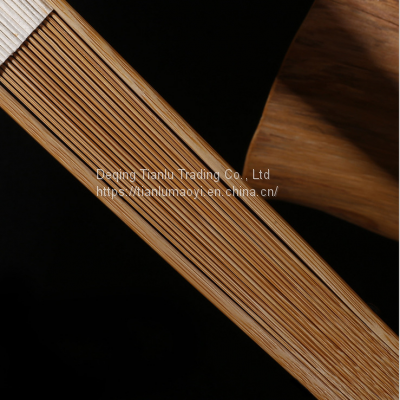 Bamboo Paper Folding Fan Chinese Style Freehand Brushwork Can be Customized photo-2