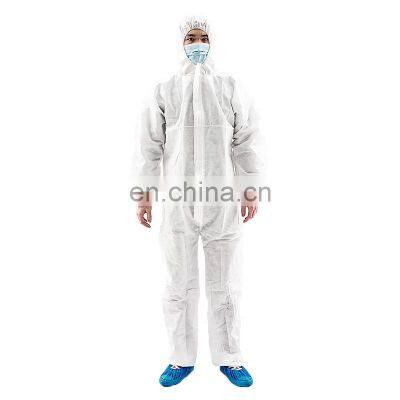 SMS Non-Woven Disposable Coverall Full Body Biological Safety Clothing Isolation Gown