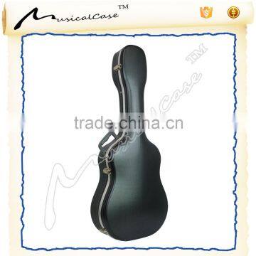 Professional bass guitar player use classic guitar case