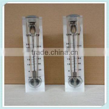 35GPM acrylic rotameter panel flow meter