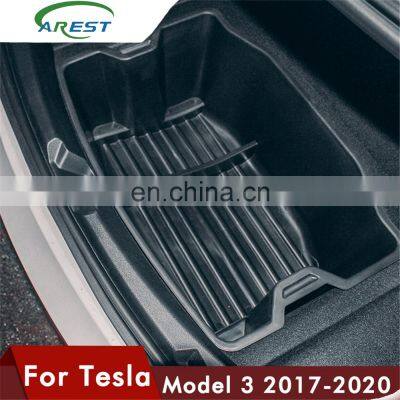 Model3 Car Rear Trunk Storage Box Waterproof Auto Rear Container Organizer Case Tray For Tesla Model 3 accessories 2017- 2020