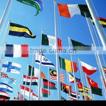 flying national flags