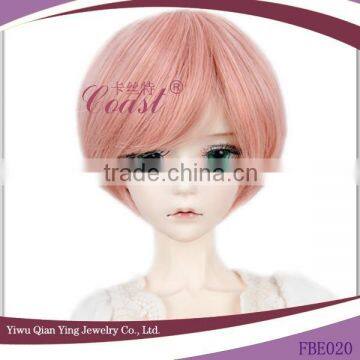 short synthetic cute straight style pink doll wigs