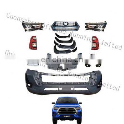 hilux body kit car body kit for hilux revo 2015 +  to hilux revo 2020 2021 facelift body kit