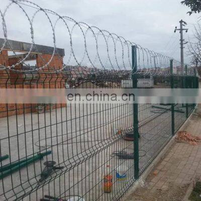 Low Price Electro Galvanized Flat Wrap Razor Barbed Wire Fencing photo-5