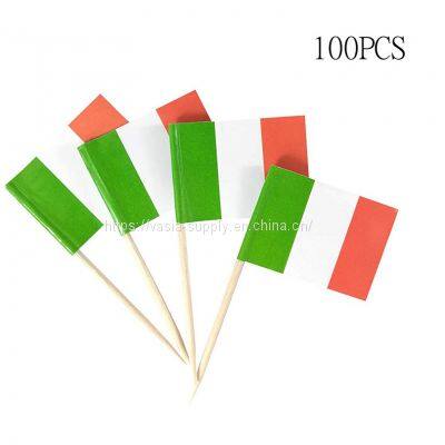 Party decorations toothpicks italian flag picks cupcake toppers