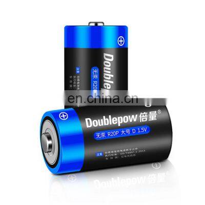 New Arrivals 1.5V Disposable Battery R20 D Size Dry Cell Battery Dry Batteries for Resale photo-3