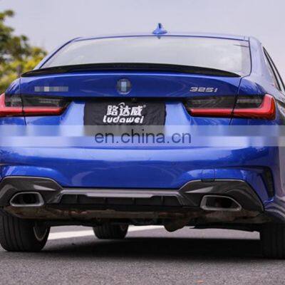 MP Style 3 Series Carbon Fiber Rear Bumper Diffuser for BMW G20 G28 M Sport 2019-2020 photo-4