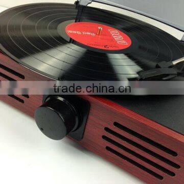 Classic Vintage Design!!! Simple Turntable& Vinyl Record LP& Gramophone With PC Link/3 Speed LP