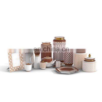 Forbidden City Chinese Dinnerware Home Decoration Set