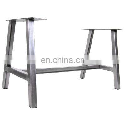 Factory Price Full Stainless Steel Restaurant Table Frame For Dining Table Height Metal Iron Steel Table Base