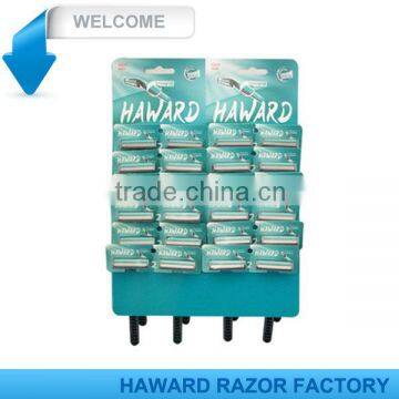 Rubber Handle Twin Blade Man Disposable Shaving Razor photo-5