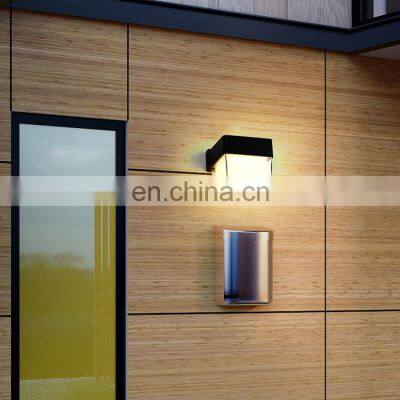 HUAYI New Design Waterproof IP54 Outdoor Garden Iron Acrylic Nordic Outdoor LED Sconce Wall Light