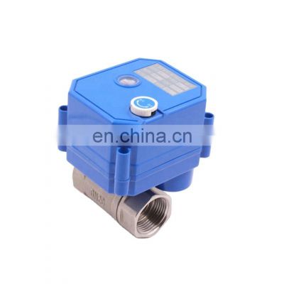 2 way plastic electric operated ball valve 3/4\