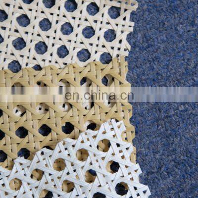 Top Rank production line Real PE Rattan Webbing Roll Cane for Chair Table Ceiling Background Wall Decor from factory in Viet Nam