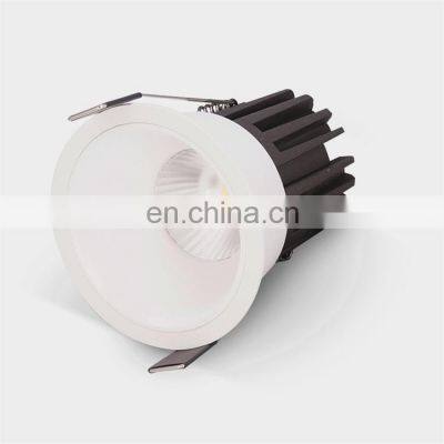 Background Aluminum Round Ceiling Down Light 15W Surface Mounted Lighting COB LED Downlights