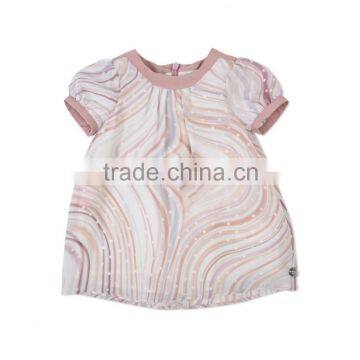 Baby Girls' Pink Dotted Swirl Dress