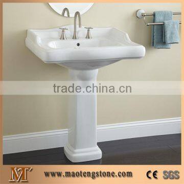 High Quality Bathroom Design China Ceramic Pedestal Basin