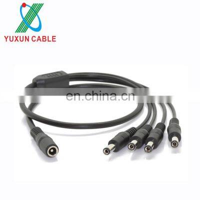 12 V Dc  Extension Cable CCTV Camera  4 Channel Male To Female DC Adapter