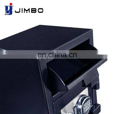 Jimbo Portable Hotel Metal Depository Coin Drop Cash Money Bank Safety Vault Deposit Safe Box Cabinet photo-3