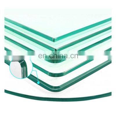 Fast Delivery Tempered Building Glass 6MM 8MM 10MM 12MM Custom Size Clear Ultra Tempered Curved Glass Wholesale Price