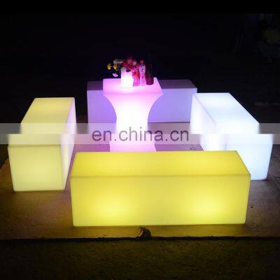 wholesale shenzhen glowing furniture led bar table and chair sofa sets for event outdoor furniture led sofa