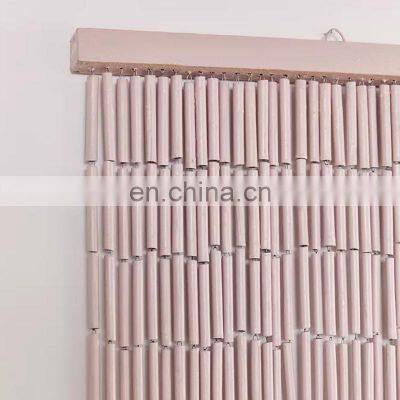Best Selling Product Landscape Bamboo Beaded Door Curtain Cheap Wholesale Beaded Painted Door Curtain Wholesale photo-3