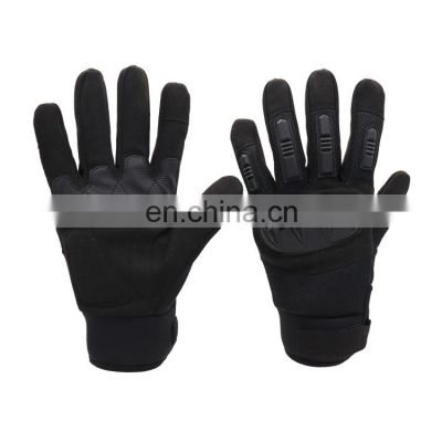 Factory Custom Men Black Anti Impact Motorcycle Safety Sport Protective Tactical Riding Racing Gloves