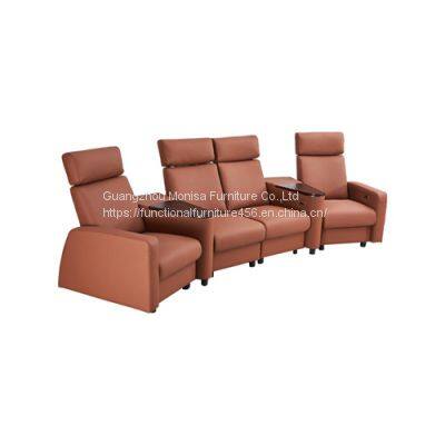 New Italian Minimalist Streles Smart Cinema Sofa Villa Luxury Vip Home Studio Leather Sofa photo-2