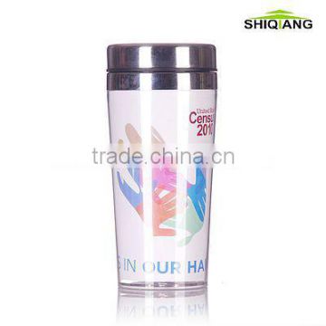 16oz high quality travel thermal office cup mugs with photo inserted