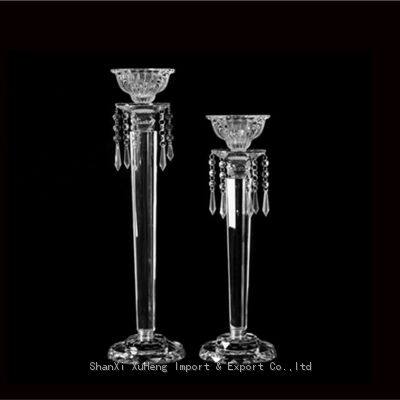 Crystal Candlestick Holder Crystal Candelabra Decorative Flowers Stand