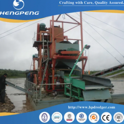 Efficient Operation China Chain Bucket Gold Mining Dredger for Gold Mining Success