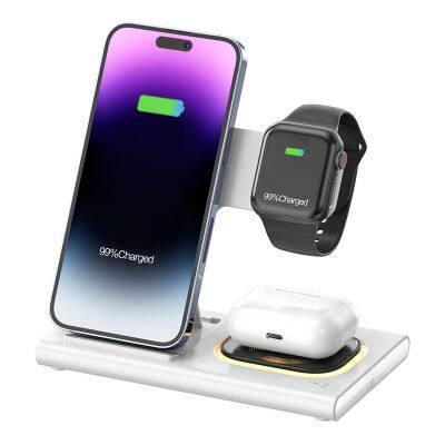 Top Selling Products 2023 New Arrival Popular Multi 15W Fast Charging 3 in 1 Wireless Charger Holder Station For iPhone