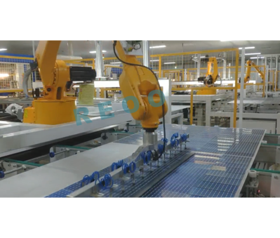REOO Manufacturering Solar Cell Stringer Robot Laying Up Machine With Positioning Camera for Solar Panel Production Line photo-3