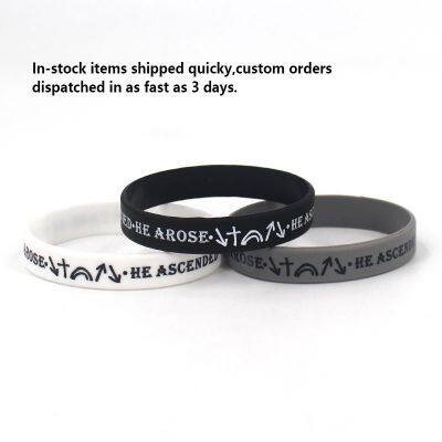Wholesale Souvenir Rubber Bands Printed Silicone Wristband Cheap Promotion for Event photo-2