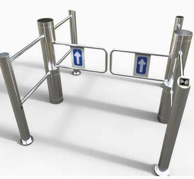 Full Automatic Single Moter Pole Swing Turnstile Gate With 180 Degrees for Supermarket