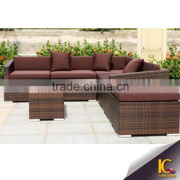 Modern set outdoor rattan sofa sectional sofa outside rattan garden furniture