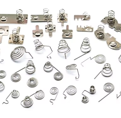 Custom Battery Terminal Brass Plated d Battery Contacts Coil Spring for Car Remote Control