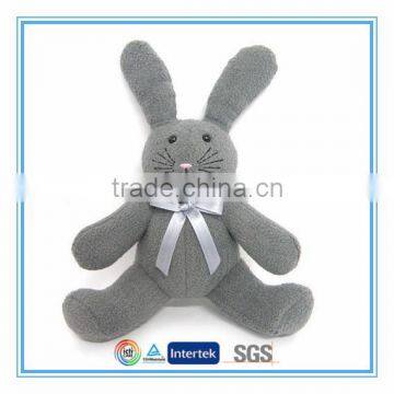 Long ear stuffed plush bunny black color